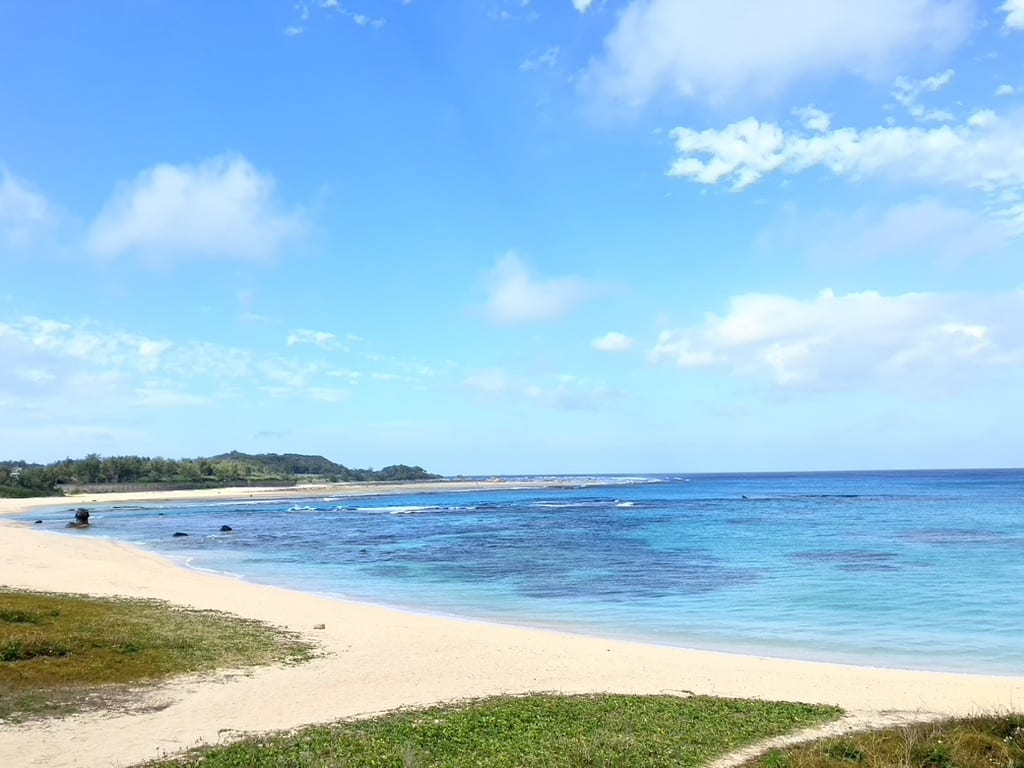 Tomori beach in the sunny day