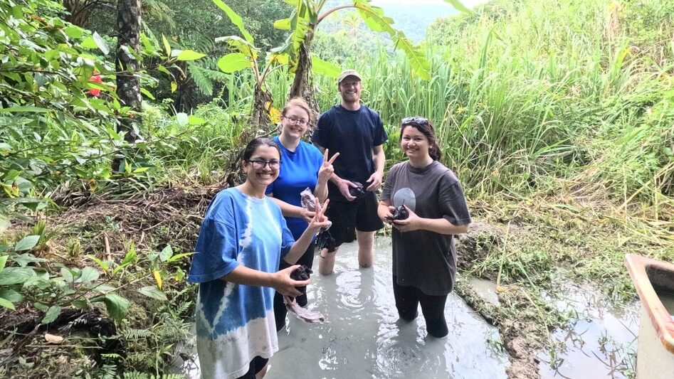 Immersive Dorozome experience in natural mud fields, a unique cultural activity in Amami Oshima